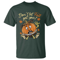 Funny Fall Physical Therapy T Shirt Don't Let Fall Get You Pumpkin Safety Belt Maple Leaf - Wonder Print Shop