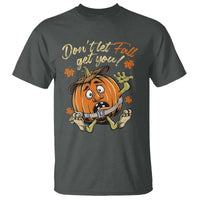 Funny Fall Physical Therapy T Shirt Don't Let Fall Get You Pumpkin Safety Belt Maple Leaf - Wonder Print Shop