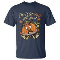 Funny Fall Physical Therapy T Shirt Don't Let Fall Get You Pumpkin Safety Belt Maple Leaf - Wonder Print Shop