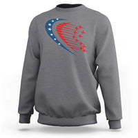 Patriotic Sweatshirt American Flag Fighter Jets Airplane 4th Of July - Wonder Print Shop