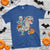 Funny Halloween Nurse T Shirt Skeleton Nurse Riding Mummy Dinosaur Pumpkin Candy - Wonder Print Shop