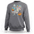 Funny Halloween Nurse Sweatshirt Skeleton Nurse Riding Mummy Dinosaur Pumpkin Candy - Wonder Print Shop
