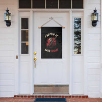 Funny Scary Halloween Slasher Garden Flag I Wish It Was Friday - Wonder Print Shop