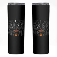 Funny Halloween Witch Spooky Season Orange Cauldron Skinny Tumbler - Wonder Print Shop
