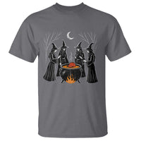 Funny Halloween Witch Spooky Season Orange Cauldron T Shirt - Wonder Print Shop