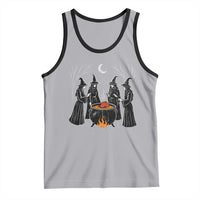 Funny Halloween Witch Spooky Season Orange Cauldron Tank Top - Wonder Print Shop