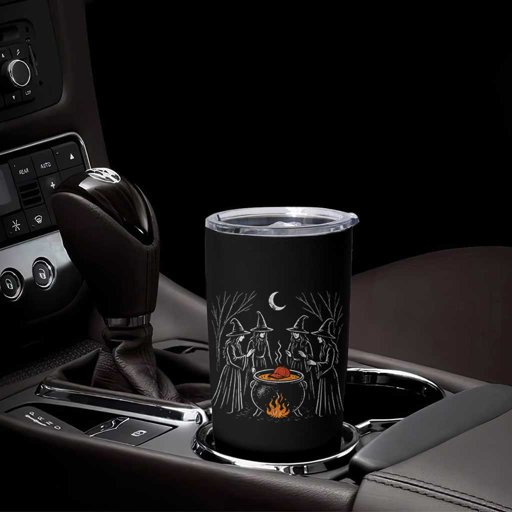 Funny Halloween Witch Spooky Season Orange Cauldron Tumbler Cup - Wonder Print Shop