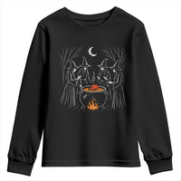 Funny Halloween Witch Spooky Season Orange Cauldron Youth Sweatshirt - Wonder Print Shop