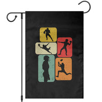 American Football Player Retro Vintage Sport Lover Garden Flag - Wonder Print Shop