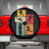 American Football Player Retro Vintage Sport Lover Spare Tire Cover - Wonder Print Shop