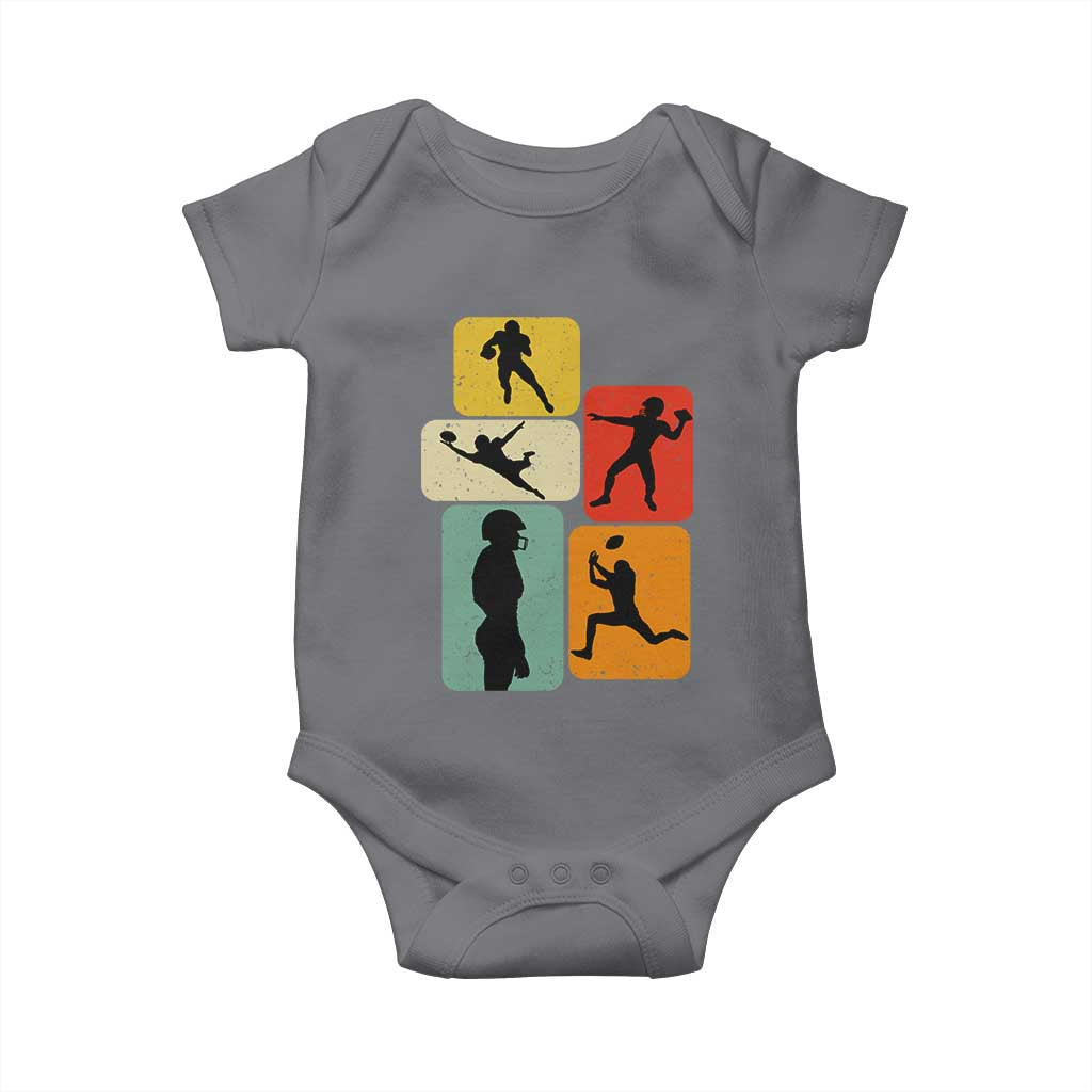 American Football Player Retro Vintage Sport Lover Baby Onesie - Wonder Print Shop