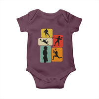American Football Player Retro Vintage Sport Lover Baby Onesie - Wonder Print Shop