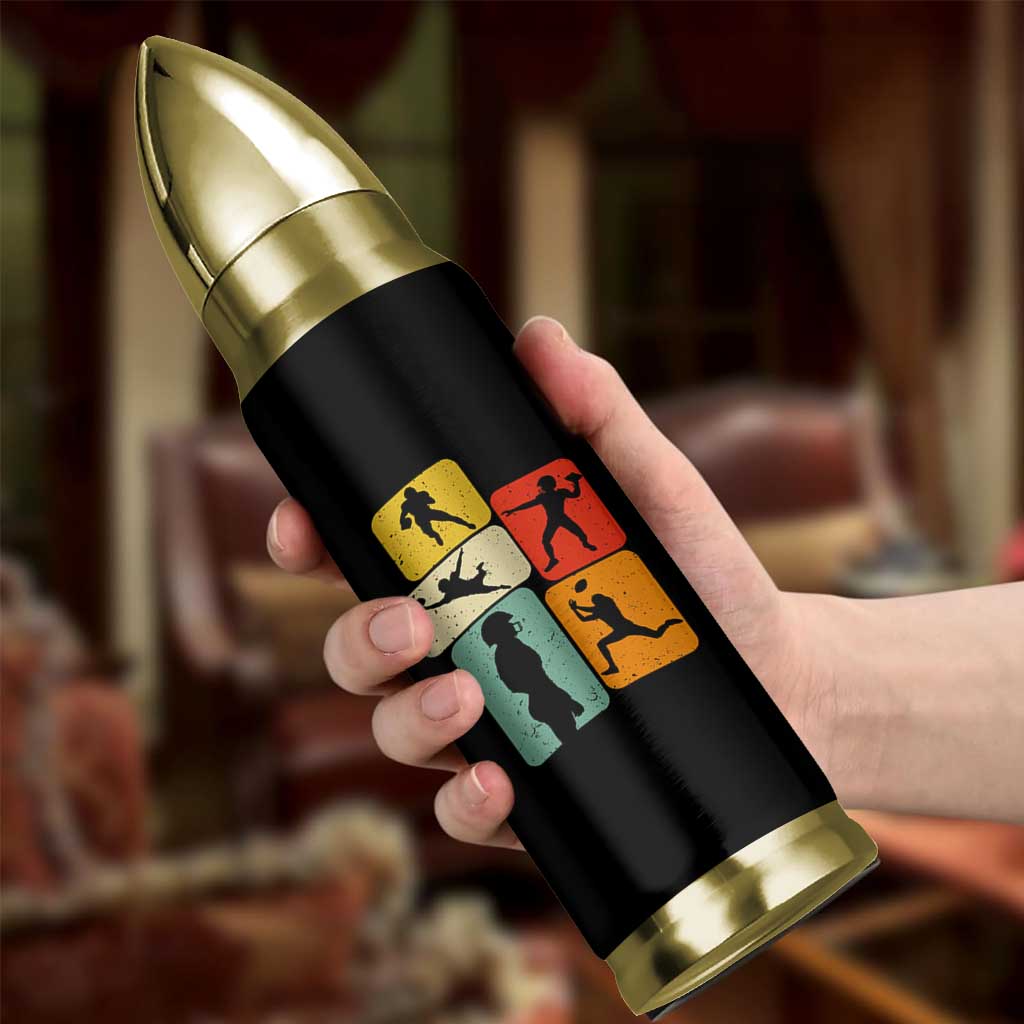 American Football Player Retro Vintage Sport Lover Bullet Tumbler - Wonder Print Shop