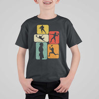 American Football Player Retro Vintage Sport Lover T Shirt For Kid - Wonder Print Shop