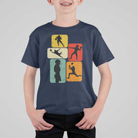 American Football Player Retro Vintage Sport Lover T Shirt For Kid - Wonder Print Shop