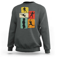 American Football Player Retro Vintage Sport Lover Sweatshirt - Wonder Print Shop