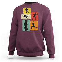American Football Player Retro Vintage Sport Lover Sweatshirt - Wonder Print Shop
