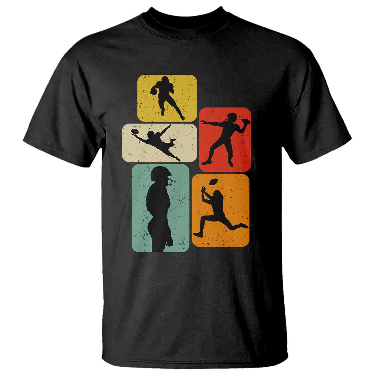 American Football Player Retro Vintage Sport Lover T Shirt - Wonder Print Shop