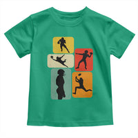 American Football Player Retro Vintage Sport Lover Toddler T Shirt - Wonder Print Shop