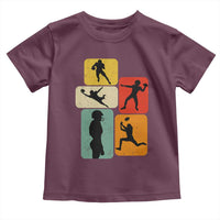 American Football Player Retro Vintage Sport Lover Toddler T Shirt - Wonder Print Shop