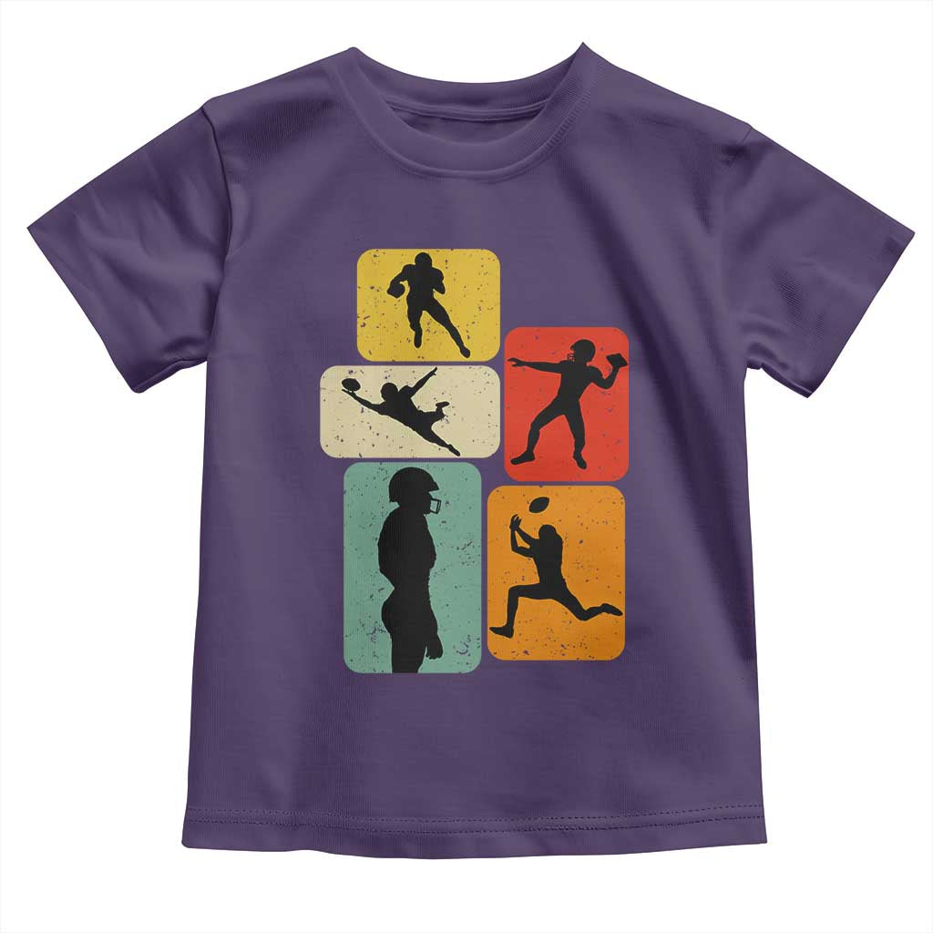 American Football Player Retro Vintage Sport Lover Toddler T Shirt - Wonder Print Shop
