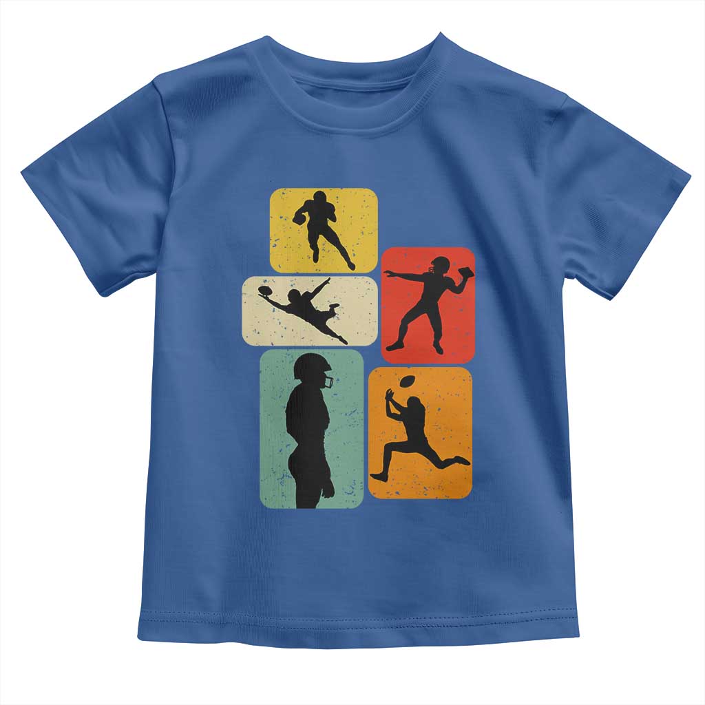 American Football Player Retro Vintage Sport Lover Toddler T Shirt - Wonder Print Shop