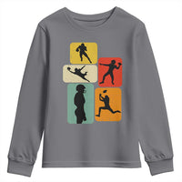 American Football Player Retro Vintage Sport Lover Youth Sweatshirt - Wonder Print Shop
