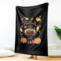 Football And Fall Yall Throw Blanket Fall Season American Football - Wonder Print Shop
