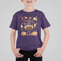 Football And Fall Yall T Shirt For Kid Fall Season American Football - Wonder Print Shop