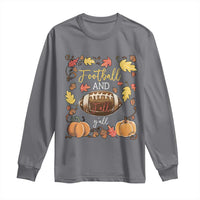 Football And Fall Yall Long Sleeve Shirt Fall Season American Football - Wonder Print Shop