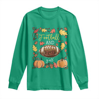 Football And Fall Yall Long Sleeve Shirt Fall Season American Football - Wonder Print Shop
