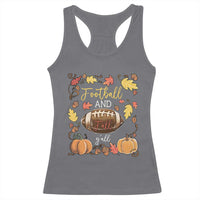 Football And Fall Yall Racerback Tank Top Fall Season American Football - Wonder Print Shop