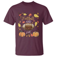 Football And Fall Yall T Shirt Fall Season American Football - Wonder Print Shop
