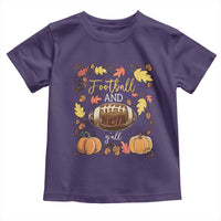 Football And Fall Yall Toddler T Shirt Fall Season American Football - Wonder Print Shop