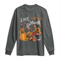Fall Means Football Long Sleeve Shirt Fall Season American Football Thanksgiving - Wonder Print Shop