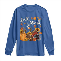 Fall Means Football Long Sleeve Shirt Fall Season American Football Thanksgiving - Wonder Print Shop