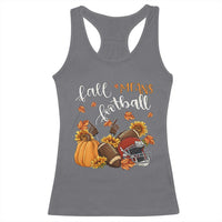 Fall Means Football Racerback Tank Top Fall Season American Football Thanksgiving - Wonder Print Shop