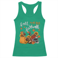 Fall Means Football Racerback Tank Top Fall Season American Football Thanksgiving - Wonder Print Shop