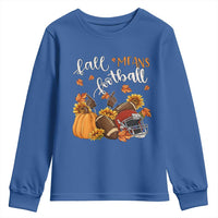 Fall Means Football Youth Sweatshirt Fall Season American Football Thanksgiving - Wonder Print Shop