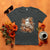 Halloween Ghost T Shirt Vintage Floral Pumpkin Glitter Print - Wonder Print Shop
