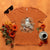 Halloween Ghost T Shirt Vintage Floral Pumpkin Glitter Print - Wonder Print Shop