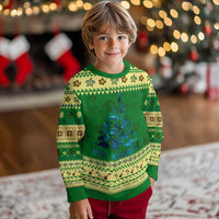 Xmas In Hawaii Ugly Christmas Sweater Mele Kalikimala Sea Animals Xmas Tree - Wonder Print Shop