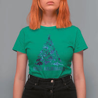 Christmas In Hawaii T Shirt For Women Mele Kalikimala Sea Animals Xmas Tree - Wonder Print Shop