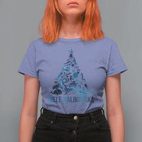 Christmas In Hawaii T Shirt For Women Mele Kalikimala Sea Animals Xmas Tree - Wonder Print Shop