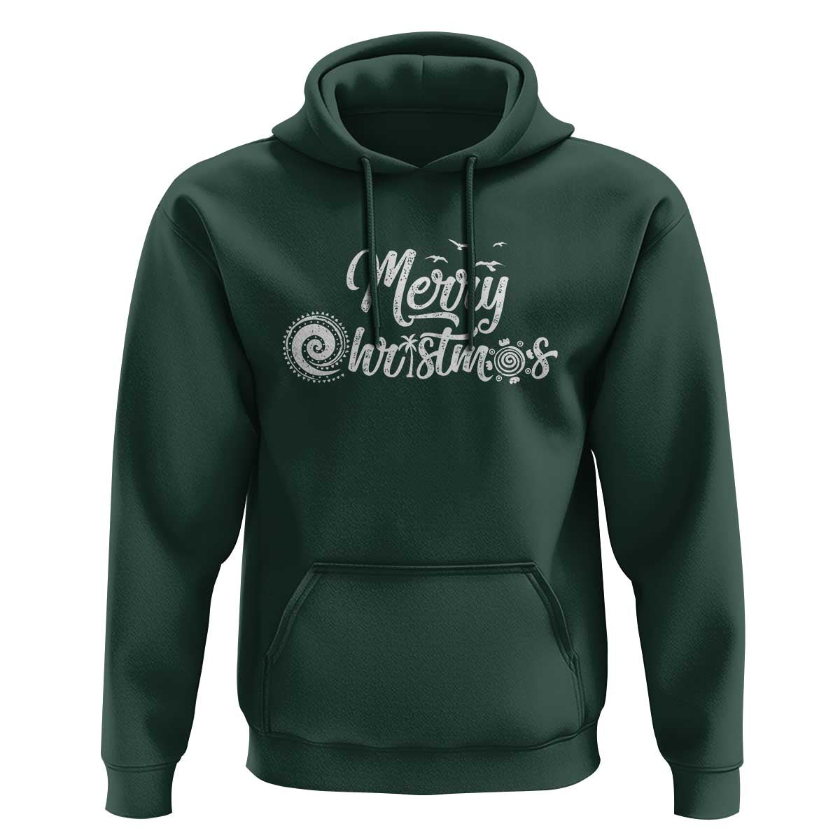 Christmas In Hawaii Hoodie Merry Christmas Hawaiian Symbols