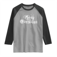 Christmas In Hawaii Raglan Shirt Merry Christmas Hawaiian Symbols - Wonder Print Shop