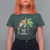 Christmas In Hawaii T Shirt For Women Deck The Palms Santa Hula Girl Tiki - Wonder Print Shop