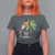Christmas In Hawaii T Shirt For Women Deck The Palms Santa Hula Girl Tiki - Wonder Print Shop