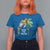 Christmas In Hawaii T Shirt For Women Deck The Palms Santa Hula Girl Tiki - Wonder Print Shop
