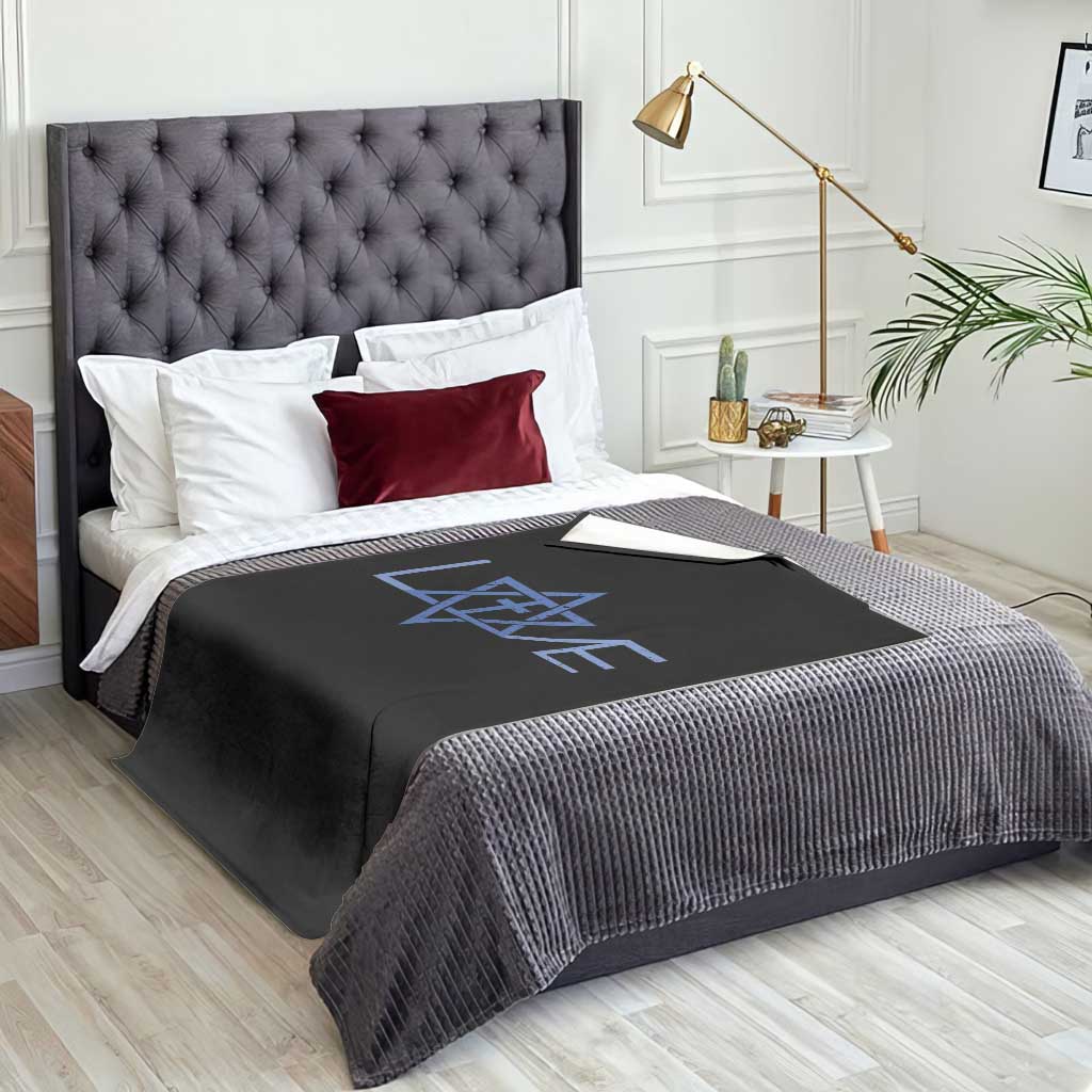 Love Jewish Messianic Cross Star Of David Throw Blanket - Wonder Print Shop